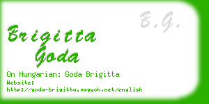 brigitta goda business card